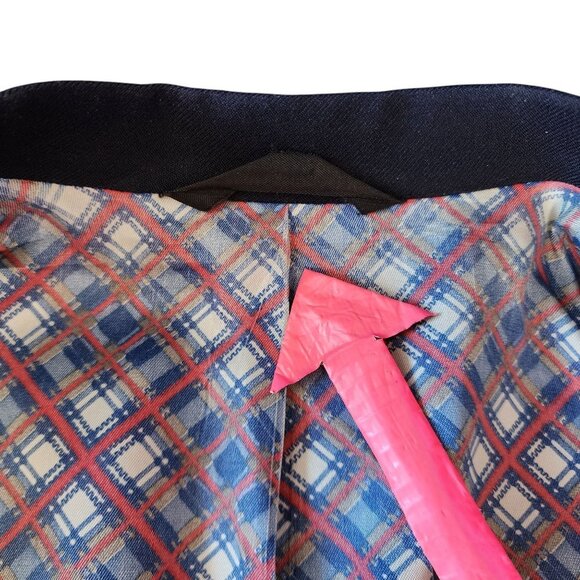 Vintage Johnny Carson Tailored For Joslins Navy Blue Sport Coat Blazer Mens 42 - Picture 7 of 13